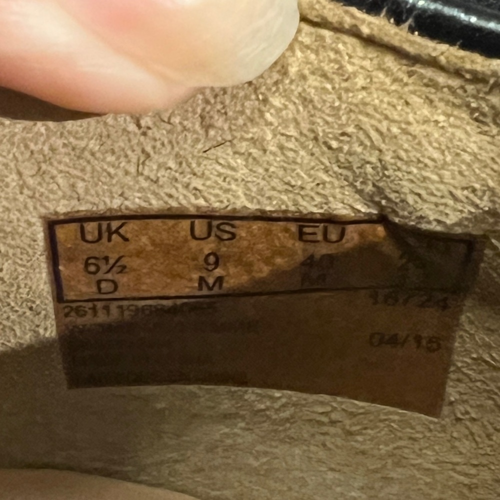 Clarks Real Fur Women’s Size 9M Dyed Cow Shoes Flats Black Brown Bow - Picture 5 of 11